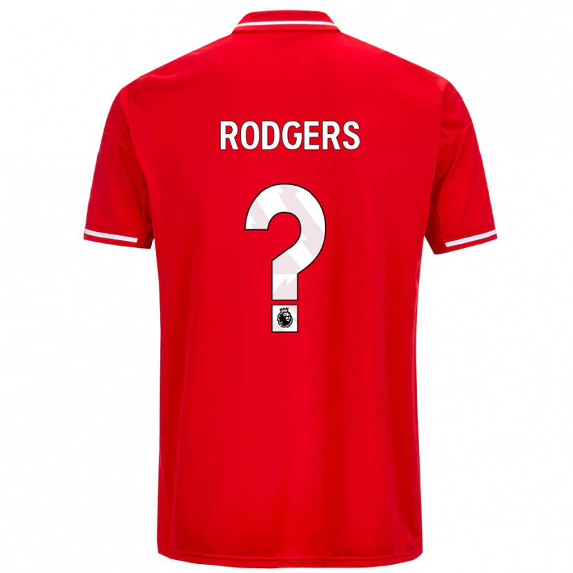Danxen Kvinnor Amy Rodgers #0 Röd Vit Hemmatröja Matchtröjor 2025/26 Tröjor T-Tröja