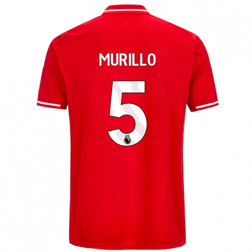 Danxen Kvinnor Murillo #5 Röd Vit Hemmatröja Matchtröjor 2025/26 Tröjor T-Tröja