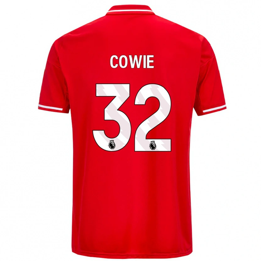 Danxen Kvinnor Abi Cowie #32 Röd Vit Hemmatröja Matchtröjor 2025/26 Tröjor T-Tröja