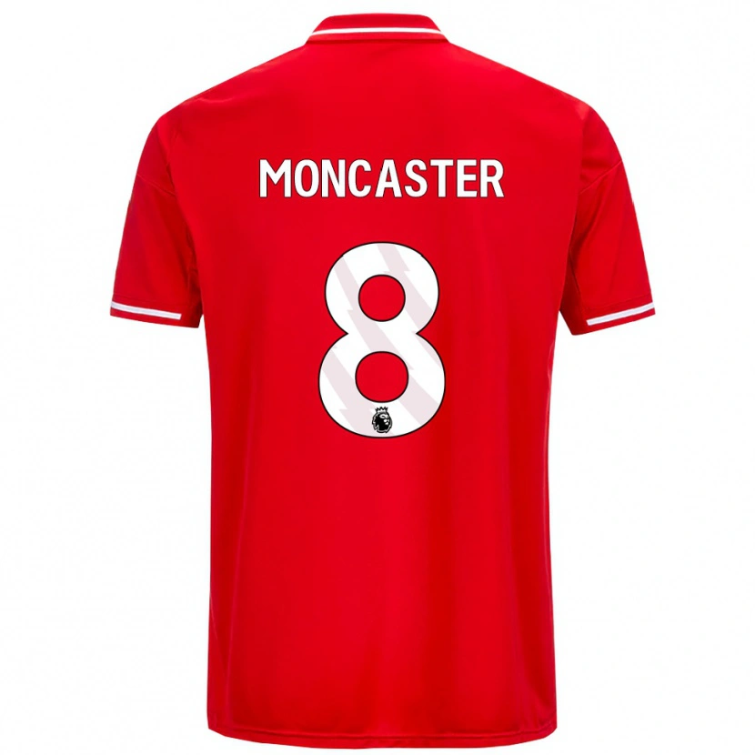 Danxen Kvinnor Mai Moncaster #8 Röd Vit Hemmatröja Matchtröjor 2025/26 Tröjor T-Tröja
