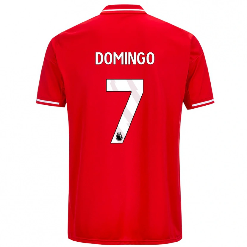 Danxen Kvinnor Sophie Domingo #7 Röd Vit Hemmatröja Matchtröjor 2025/26 Tröjor T-Tröja