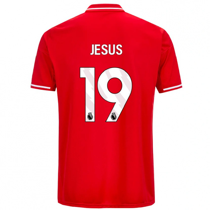 Danxen Kvinnor Igor Jesus #19 Röd Vit Hemmatröja Matchtröjor 2025/26 Tröjor T-Tröja