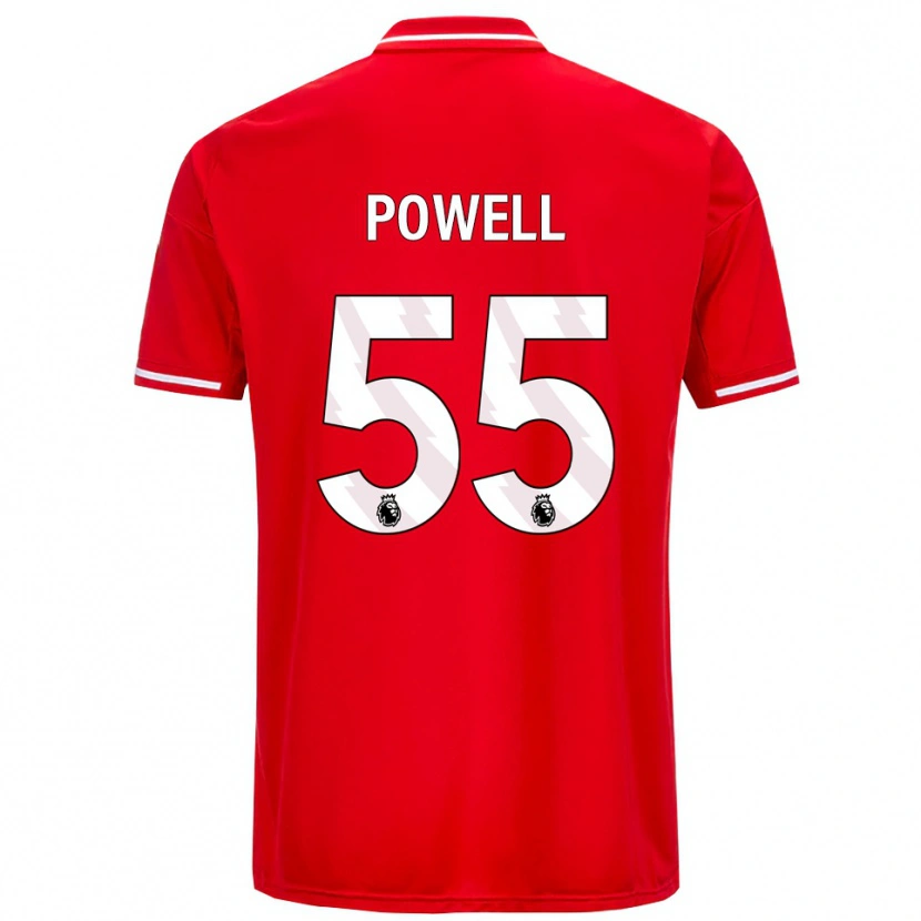Danxen Kvinnor Josh Powell #55 Röd Vit Hemmatröja Matchtröjor 2025/26 Tröjor T-Tröja