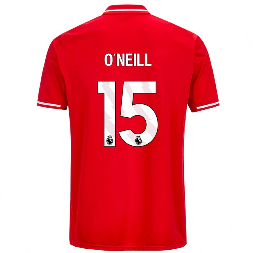 Danxen Kvinnor Laura-Jayne O'neill #15 Röd Vit Hemmatröja Matchtröjor 2025/26 Tröjor T-Tröja
