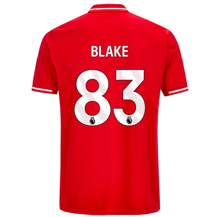 Danxen Kvinnor Zyan Blake #83 Röd Vit Hemmatröja Matchtröjor 2025/26 Tröjor T-Tröja