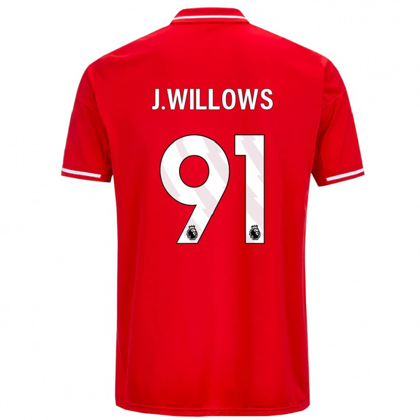 Danxen Kvinnor Jordan Willows #91 Röd Vit Hemmatröja Matchtröjor 2025/26 Tröjor T-Tröja