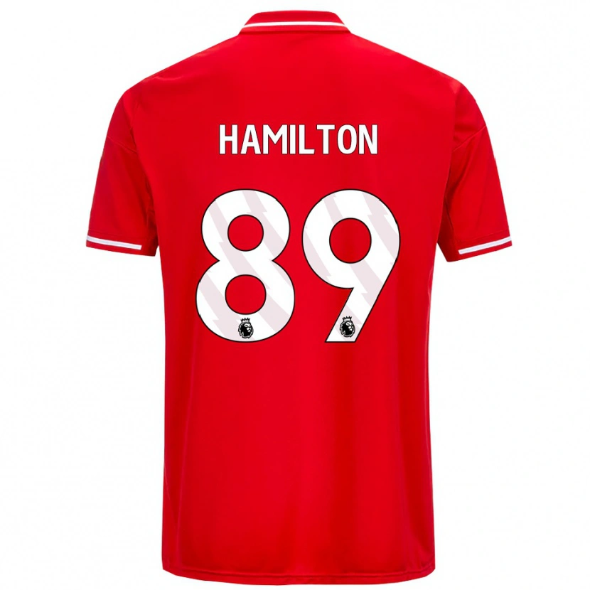 Danxen Kvinnor Scott Hamilton #89 Röd Vit Hemmatröja Matchtröjor 2025/26 Tröjor T-Tröja
