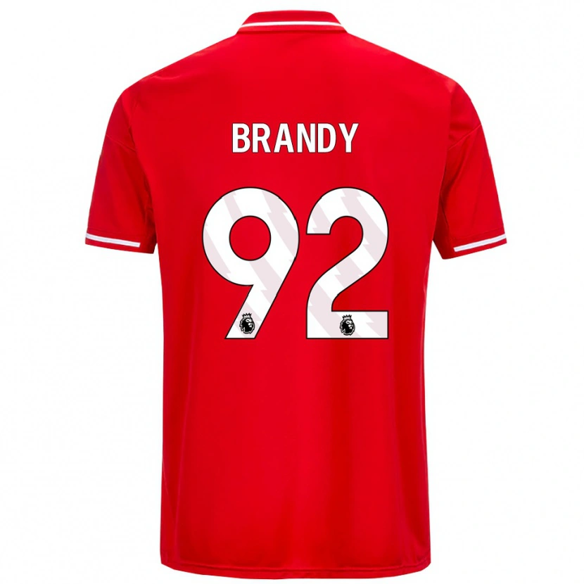 Danxen Kvinnor Taeneal Brandy #92 Röd Vit Hemmatröja Matchtröjor 2025/26 Tröjor T-Tröja