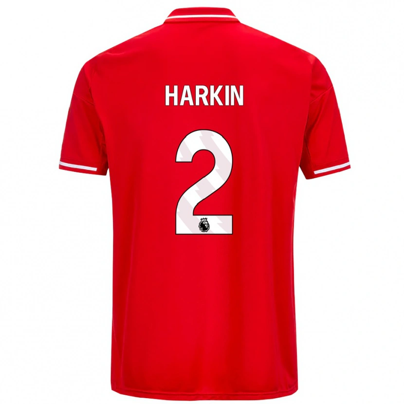 Danxen Kvinnor Lyndsey Harkin #2 Röd Vit Hemmatröja Matchtröjor 2025/26 Tröjor T-Tröja