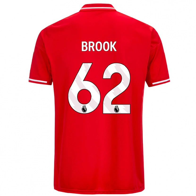 Danxen Kvinnor Will Brook #62 Röd Vit Hemmatröja Matchtröjor 2025/26 Tröjor T-Tröja