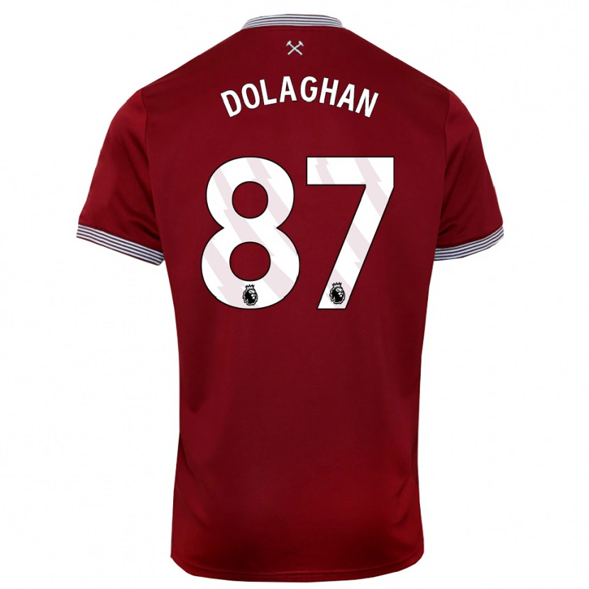 Danxen Kvinnor Brad Dolaghan #87 Vinröd Vit Hemmatröja Matchtröjor 2025/26 Tröjor T-Tröja