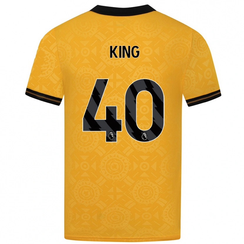 Danxen Kvinnor Tom King #40 Gul Svart Hemmatröja Matchtröjor 2025/26 Tröjor T-Tröja