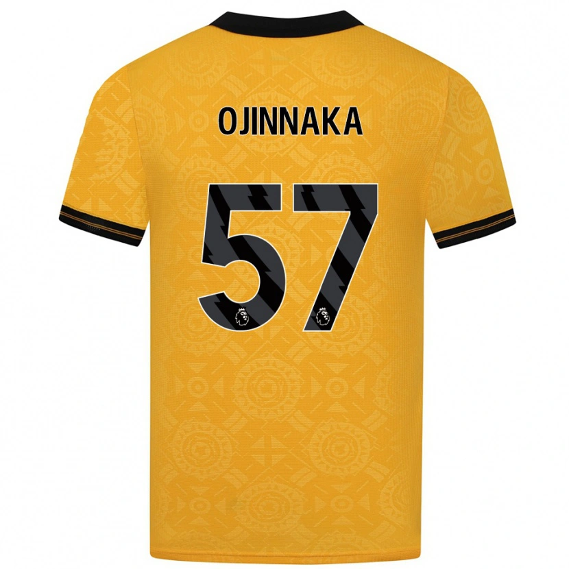 Danxen Kvinnor Temple Ojinnaka #57 Gul Svart Hemmatröja Matchtröjor 2025/26 Tröjor T-Tröja