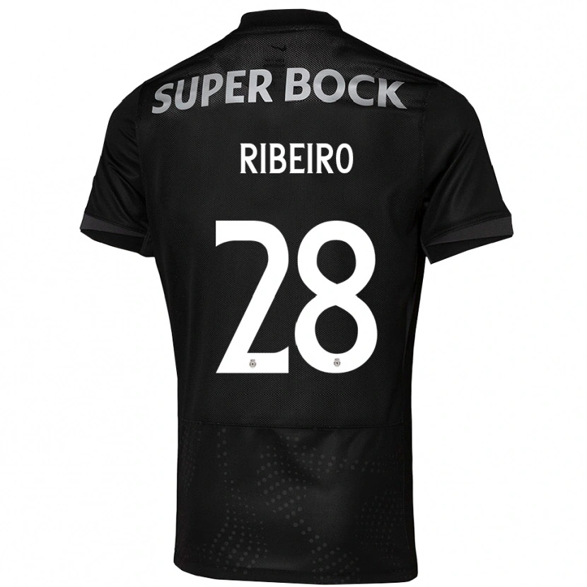 Danxen Kvinnor Rodrigo Ribeiro #28 Svart Vit Bortatröja Matchtröjor 2025/26 Tröjor T-Tröja