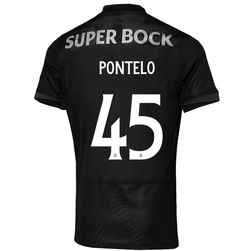Danxen Kvinnor Rafael Pontelo #45 Svart Vit Bortatröja Matchtröjor 2025/26 Tröjor T-Tröja