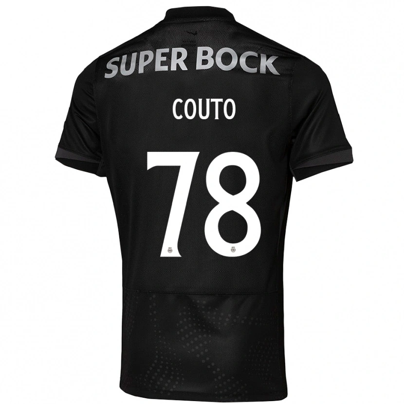 Danxen Kvinnor Mauro Couto #78 Svart Vit Bortatröja Matchtröjor 2025/26 Tröjor T-Tröja