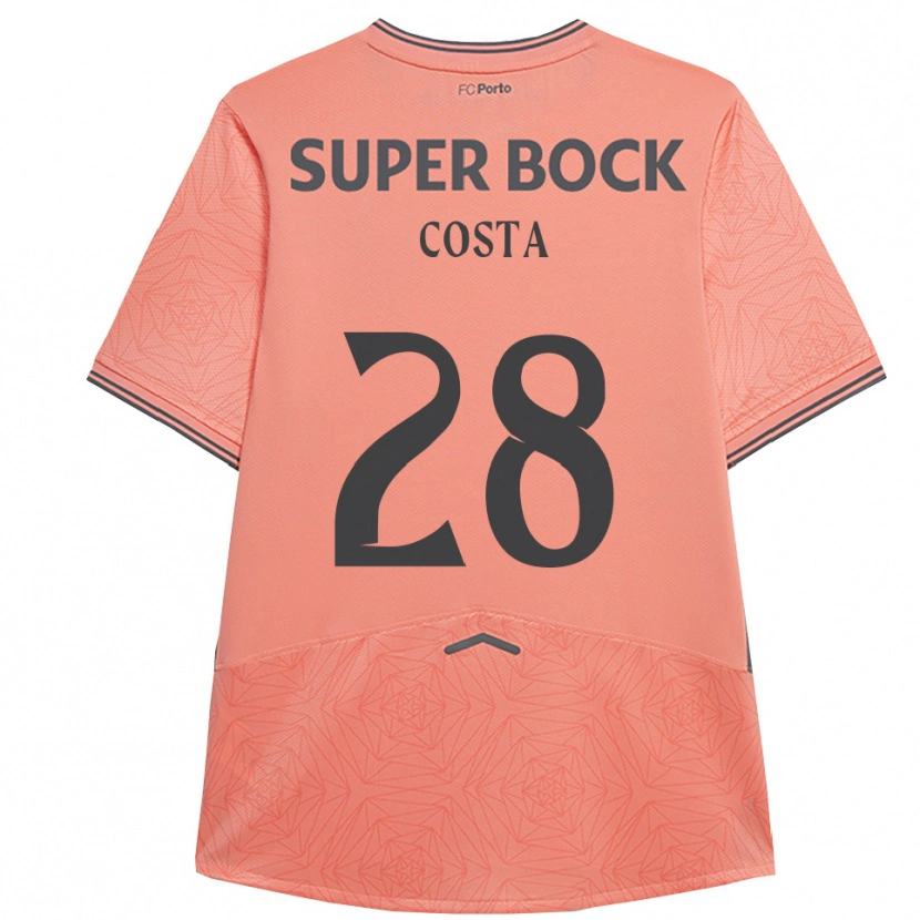 Danxen Kvinnor Bruno Costa #28 Rosa Marinblå Bortatröja Matchtröjor 2025/26 Tröjor T-Tröja