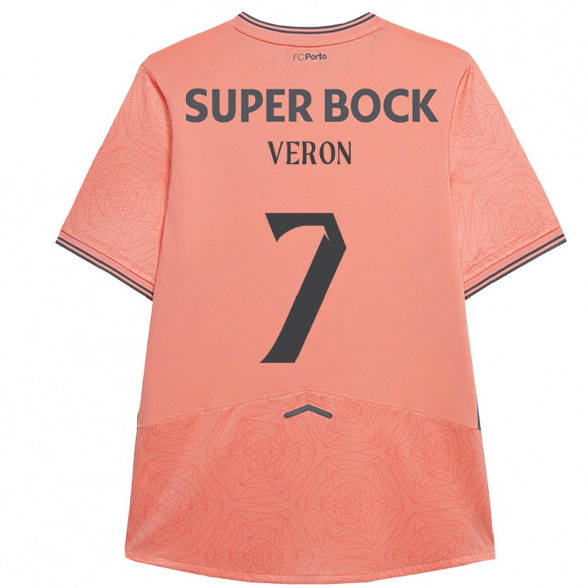 Danxen Kvinnor Gabriel Veron #7 Rosa Marinblå Bortatröja Matchtröjor 2025/26 Tröjor T-Tröja