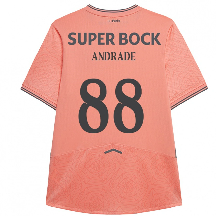 Danxen Kvinnor Domingos Andrade #88 Rosa Marinblå Bortatröja Matchtröjor 2025/26 Tröjor T-Tröja