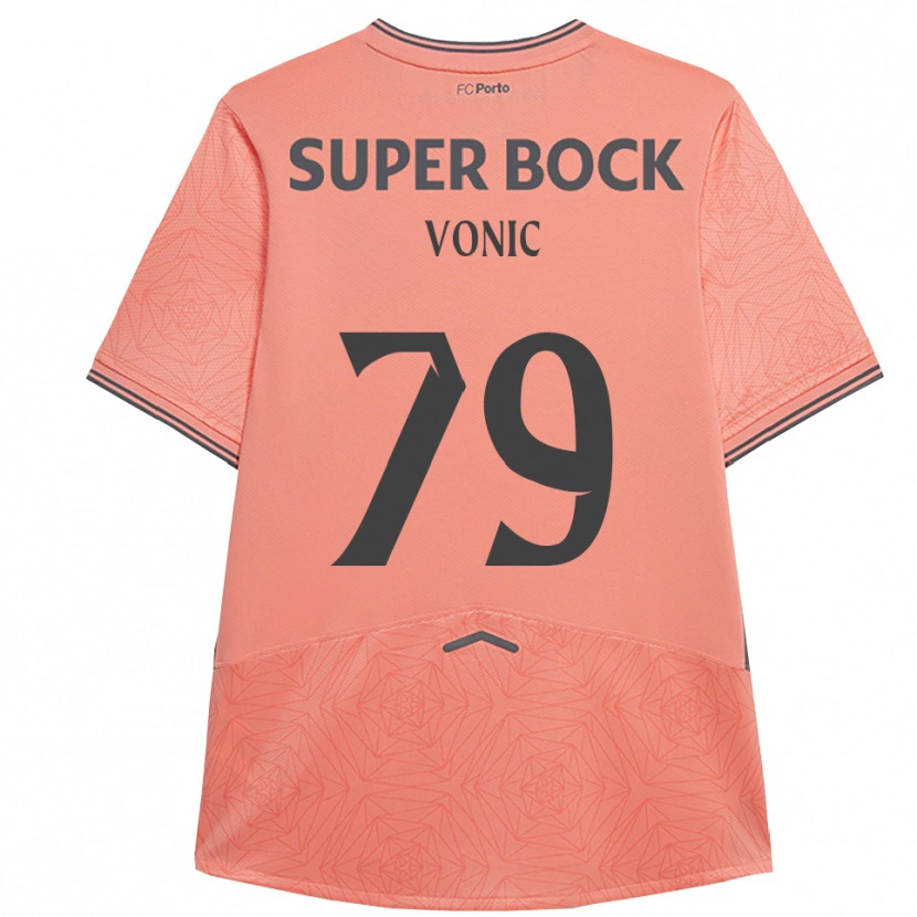 Danxen Kvinnor Leonardo Vonic #79 Rosa Marinblå Bortatröja Matchtröjor 2025/26 Tröjor T-Tröja