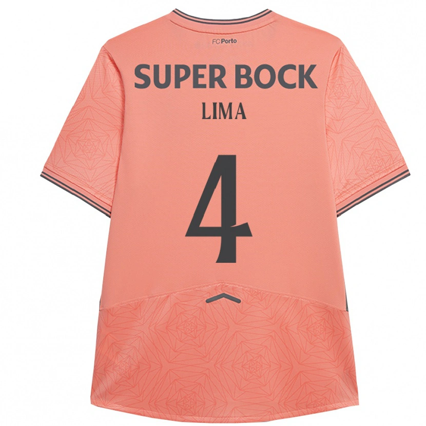 Danxen Kvinnor Karoline Lima #4 Rosa Marinblå Bortatröja Matchtröjor 2025/26 Tröjor T-Tröja