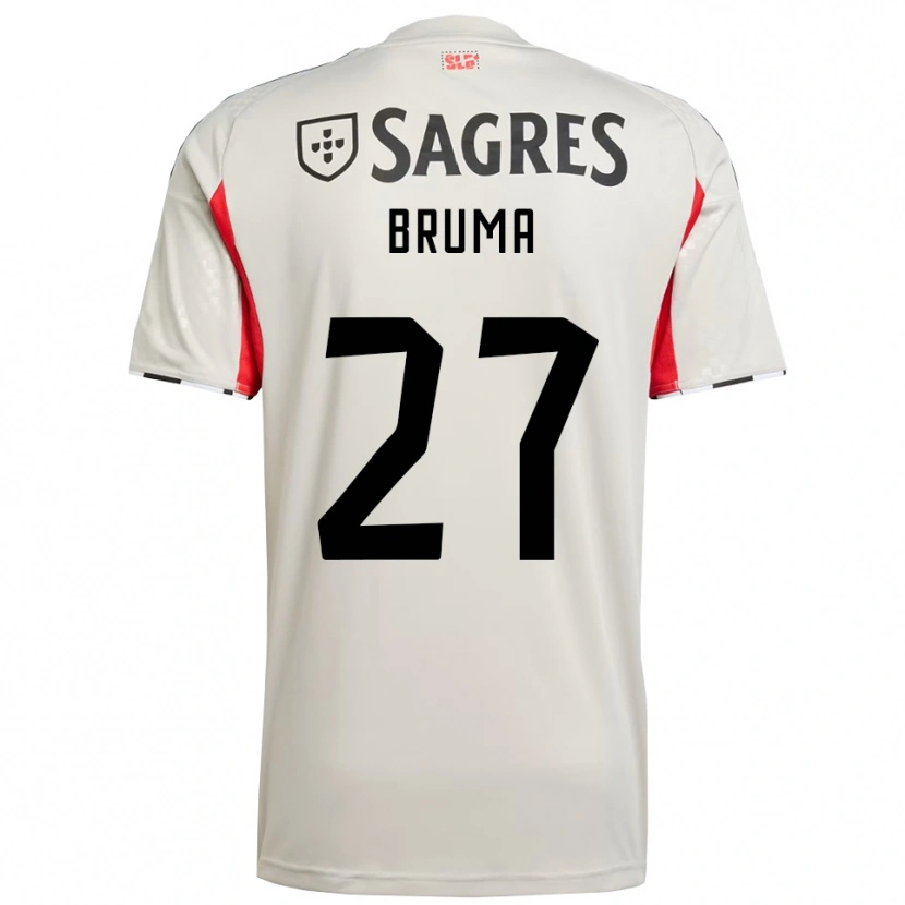 Danxen Kvinnor Bruma #27 Benvit Röd Bortatröja Matchtröjor 2025/26 Tröjor T-Tröja