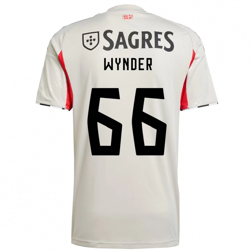 Danxen Kvinnor Joshua Wynder #66 Benvit Röd Bortatröja Matchtröjor 2025/26 Tröjor T-Tröja