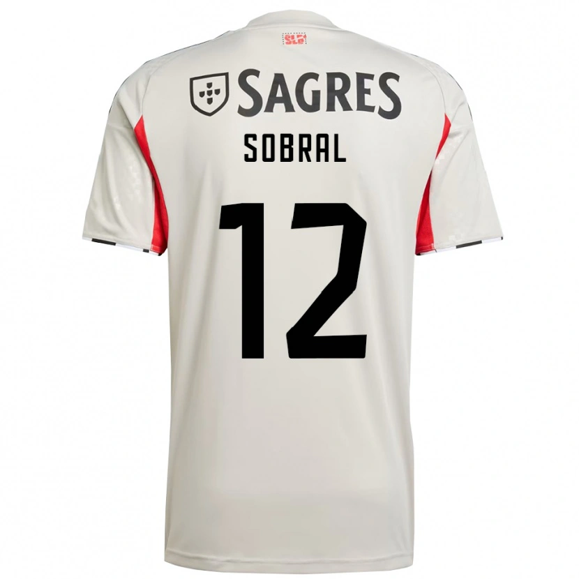 Danxen Kvinnor Gonçalo Sobral #12 Benvit Röd Bortatröja Matchtröjor 2025/26 Tröjor T-Tröja