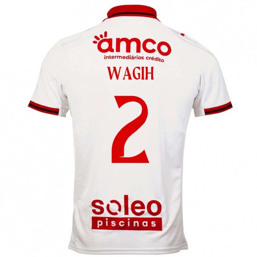 Danxen Kvinnor Youssef Wagih #2 Vit Röd Bortatröja Matchtröjor 2025/26 Tröjor T-Tröja