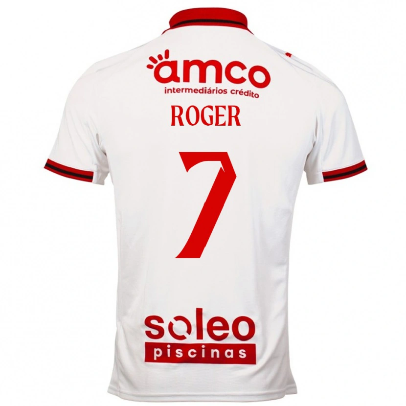 Danxen Kvinnor Roger #7 Vit Röd Bortatröja Matchtröjor 2025/26 Tröjor T-Tröja