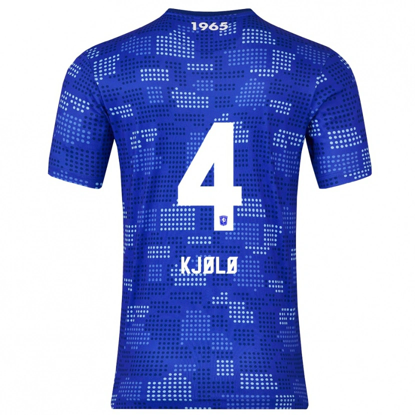 Danxen Kvinnor Mathias Kjølø #4 Blå Himmelsblå Bortatröja Matchtröjor 2025/26 Tröjor T-Tröja
