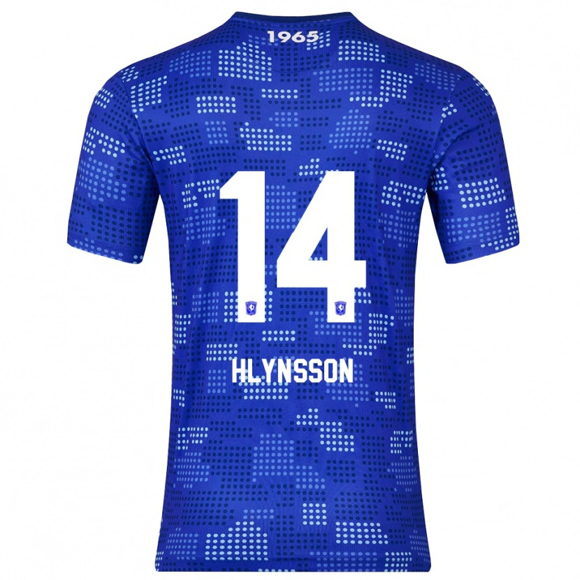 Danxen Kvinnor Kristian Hlynsson #14 Blå Himmelsblå Bortatröja Matchtröjor 2025/26 Tröjor T-Tröja