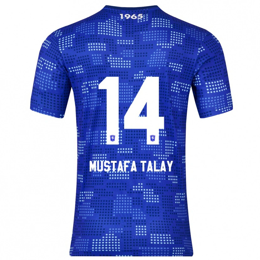 Danxen Kvinnor Kaan Mustafa Talay #14 Blå Himmelsblå Bortatröja Matchtröjor 2025/26 Tröjor T-Tröja
