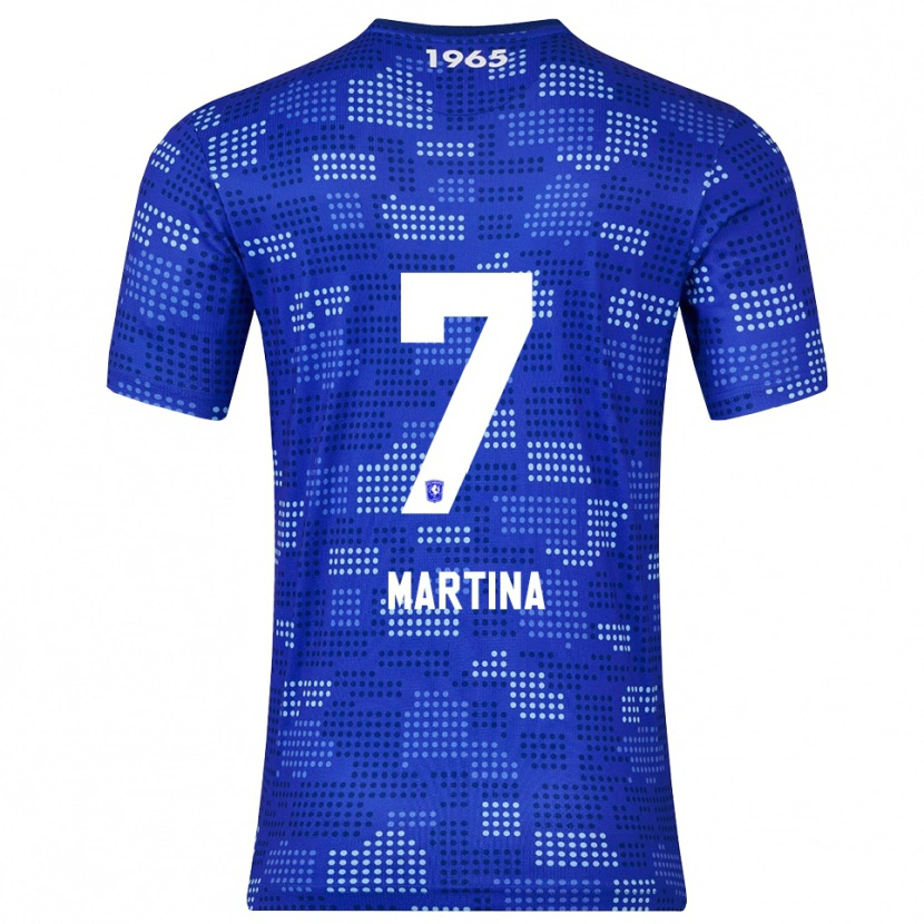 Danxen Kvinnor Shi-Jon Martina #7 Blå Himmelsblå Bortatröja Matchtröjor 2025/26 Tröjor T-Tröja