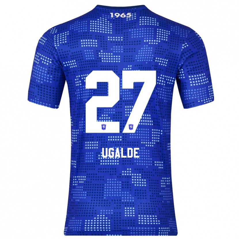 Danxen Kvinnor Manfred Ugalde #27 Blå Himmelsblå Bortatröja Matchtröjor 2025/26 Tröjor T-Tröja