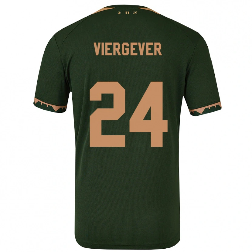 Danxen Kvinnor Nick Viergever #24 Grön Guld Bortatröja Matchtröjor 2025/26 Tröjor T-Tröja