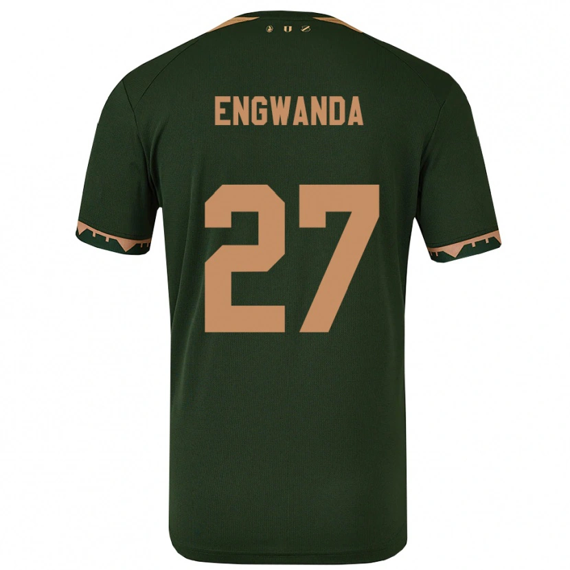 Danxen Kvinnor Alonzo Engwanda #27 Grön Guld Bortatröja Matchtröjor 2025/26 Tröjor T-Tröja