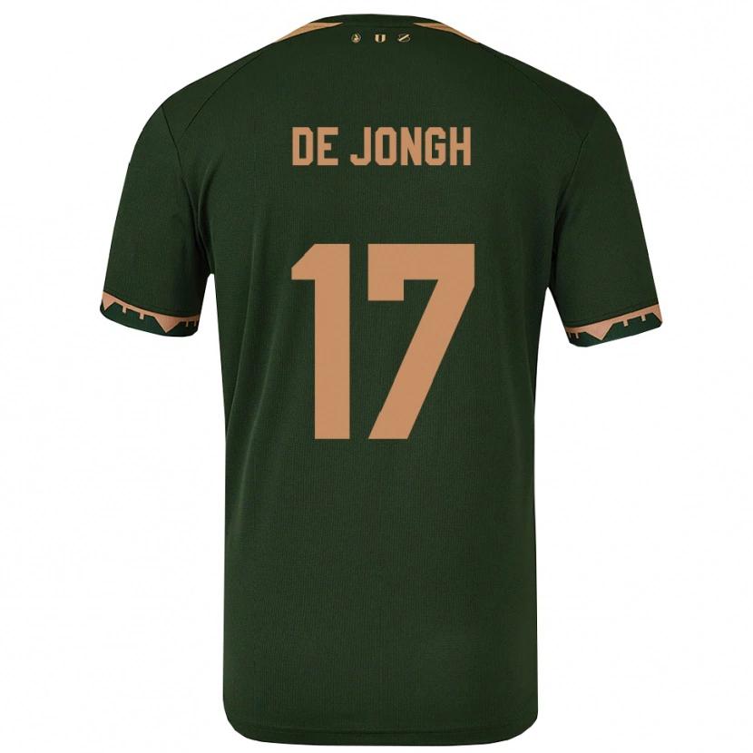 Danxen Kvinnor Bryan De Jongh #17 Grön Guld Bortatröja Matchtröjor 2025/26 Tröjor T-Tröja