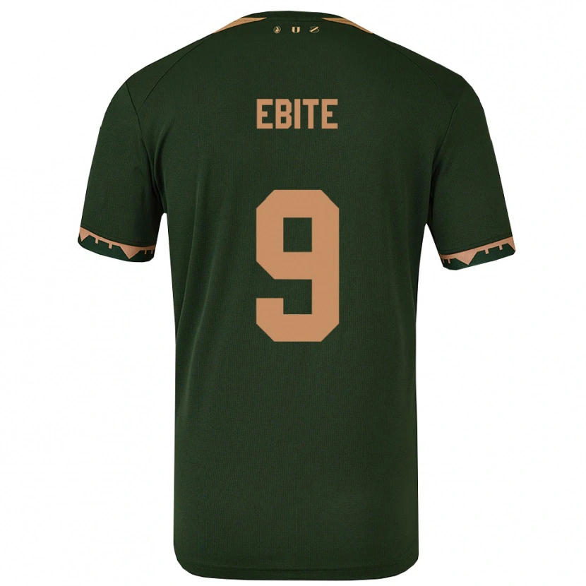 Danxen Kvinnor Shedrach Ebite #9 Grön Guld Bortatröja Matchtröjor 2025/26 Tröjor T-Tröja