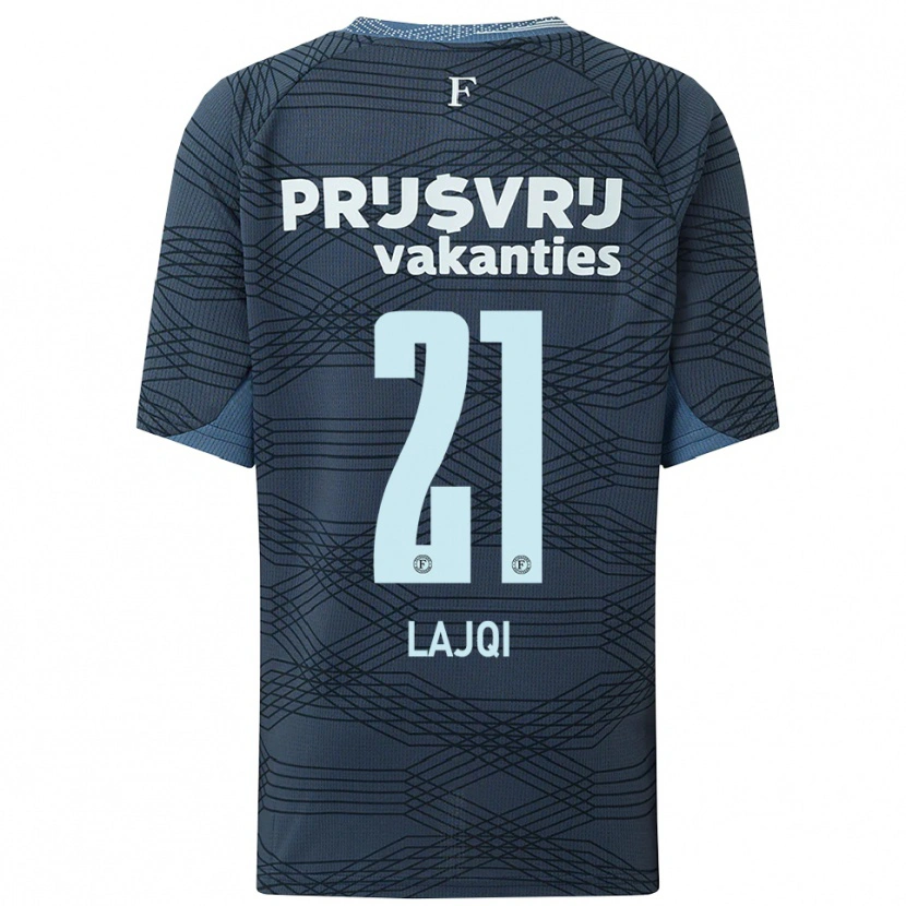 Danxen Kvinnor Merlind Lajqi #21 Svart Grå Bortatröja Matchtröjor 2025/26 Tröjor T-Tröja