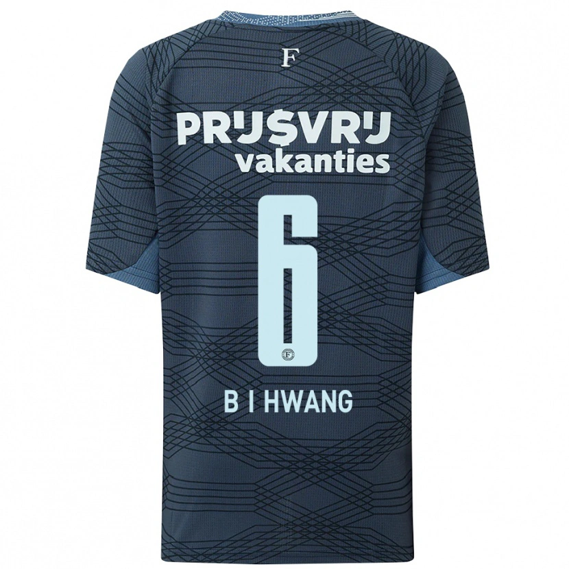 Danxen Kvinnor In-Beom Hwang #6 Svart Grå Bortatröja Matchtröjor 2025/26 Tröjor T-Tröja