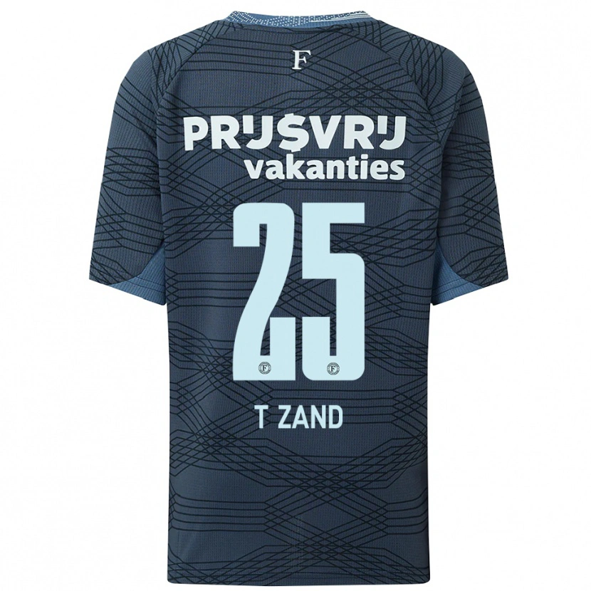 Danxen Kvinnor Shiloh 'T Zand #25 Svart Grå Bortatröja Matchtröjor 2025/26 Tröjor T-Tröja