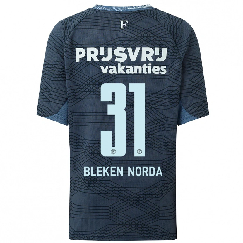 Danxen Kvinnor Haakon Bleken Norda #31 Svart Grå Bortatröja Matchtröjor 2025/26 Tröjor T-Tröja