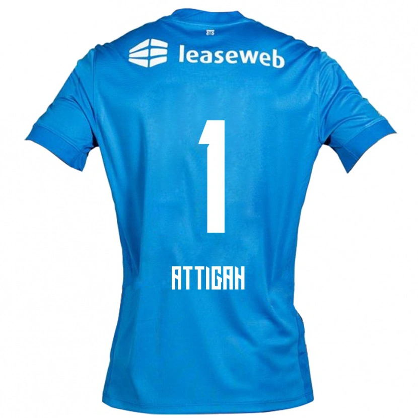 Danxen Kvinnor Quenten Attigah #1 Blå Vit Bortatröja Matchtröjor 2025/26 Tröjor T-Tröja