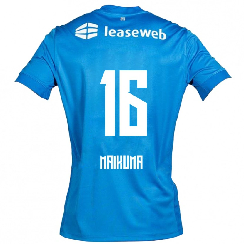 Danxen Kvinnor Seiya Maikuma #16 Blå Vit Bortatröja Matchtröjor 2025/26 Tröjor T-Tröja