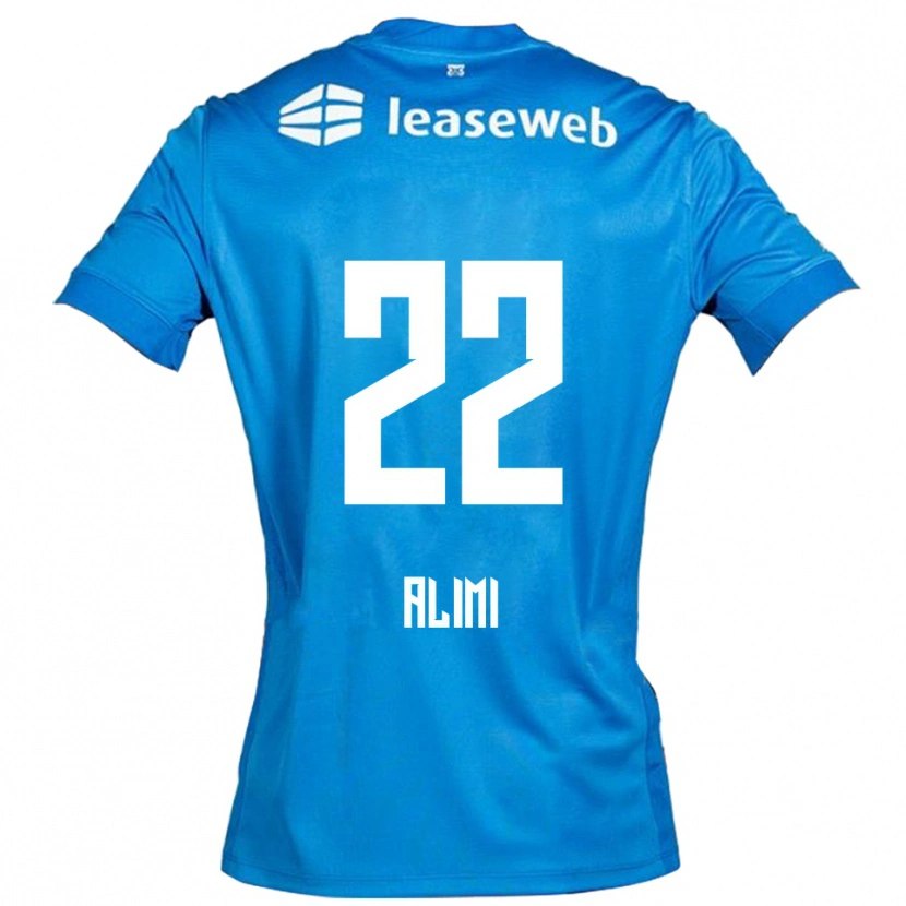 Danxen Kvinnor Fadil Alimi #22 Blå Vit Bortatröja Matchtröjor 2025/26 Tröjor T-Tröja