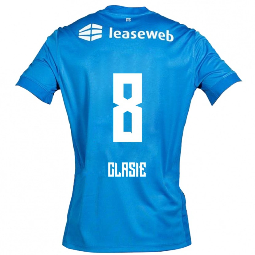 Danxen Kvinnor Jordy Clasie #8 Blå Vit Bortatröja Matchtröjor 2025/26 Tröjor T-Tröja