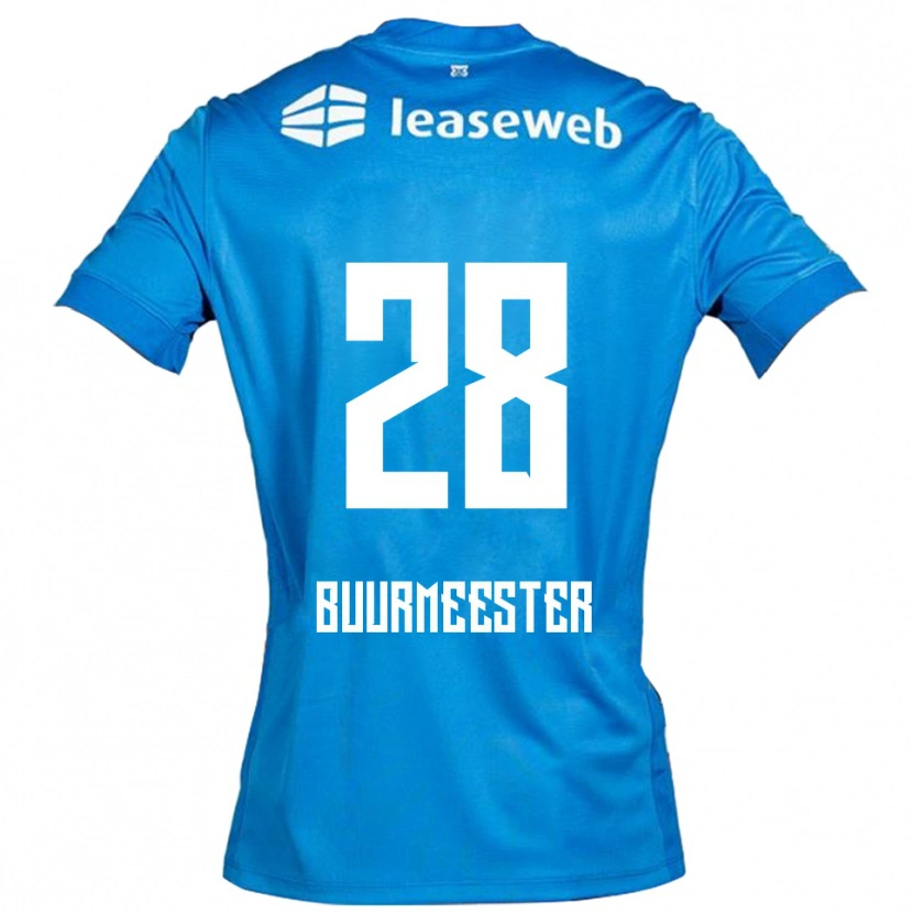 Danxen Kvinnor Zico Buurmeester #28 Blå Vit Bortatröja Matchtröjor 2025/26 Tröjor T-Tröja