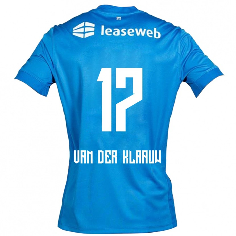 Danxen Kvinnor Deacon Van Der Klaauw #17 Blå Vit Bortatröja Matchtröjor 2025/26 Tröjor T-Tröja