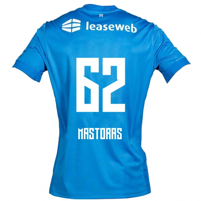 Danxen Kvinnor Enoch Mastoras #62 Blå Vit Bortatröja Matchtröjor 2025/26 Tröjor T-Tröja
